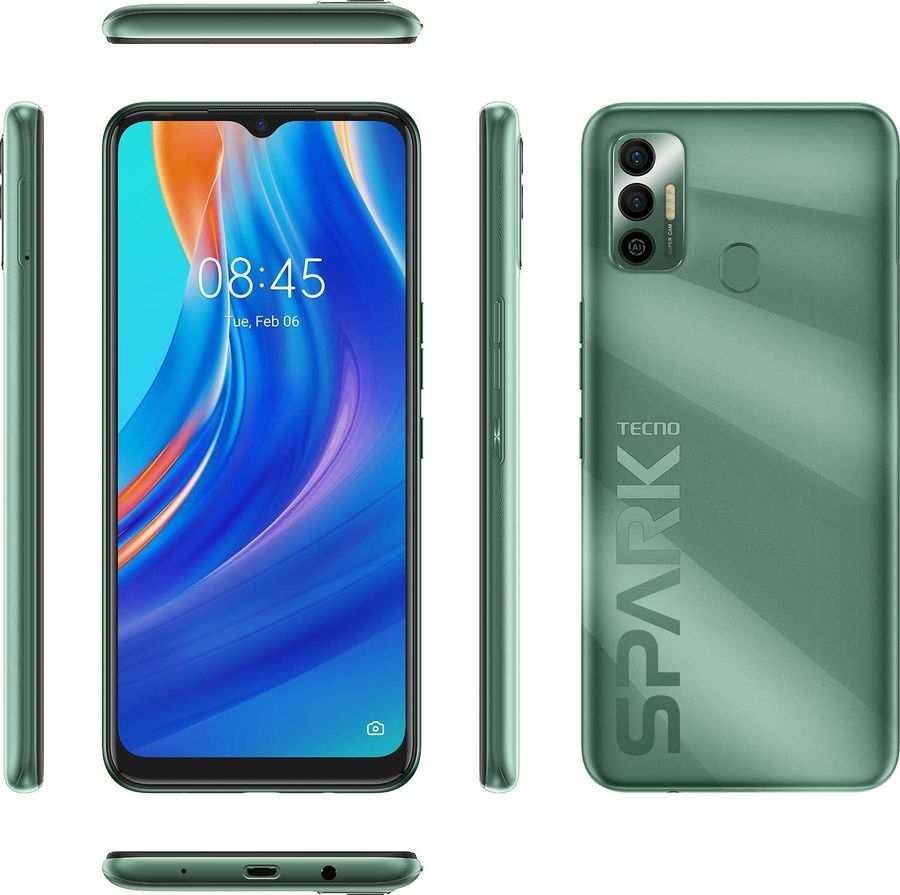 Купить Смартфон TECNO Spark 7 4/128Gb зеленый по выгодной цене в  интернет-магазине set-tehniki.com